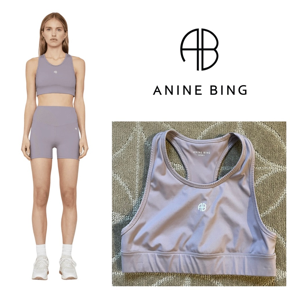 Anine Bing Lilac Sports Bra